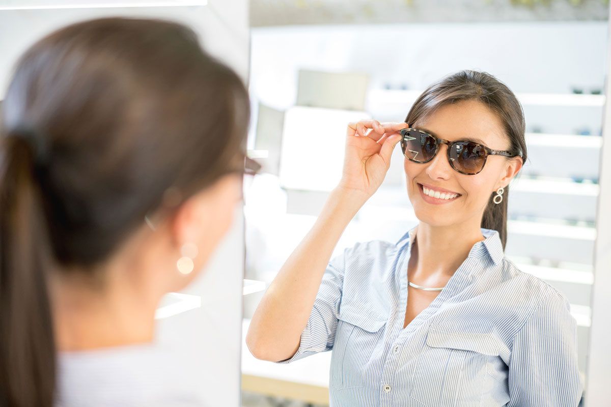 des lunettes de soleil