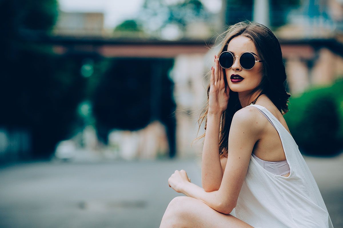 des lunettes de soleil