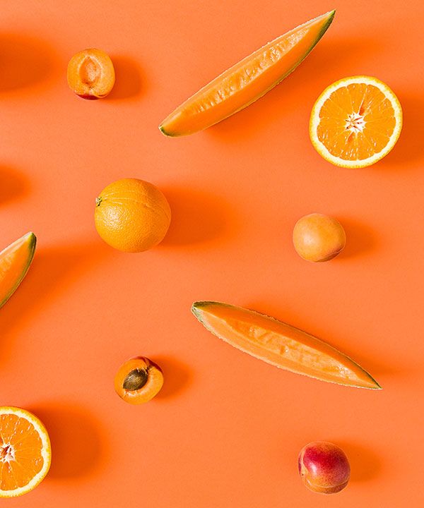 abricot, melon orange