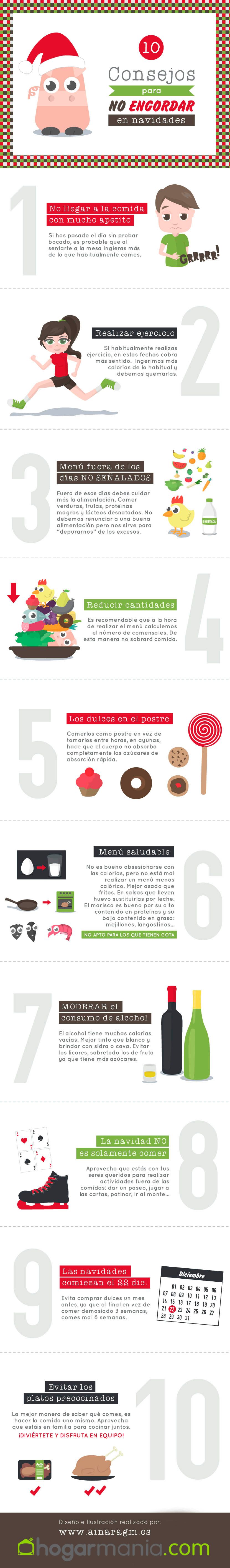 conseils infographiques pour prendre du poids noël