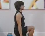 exercices pour les jambes avec l'étape 2