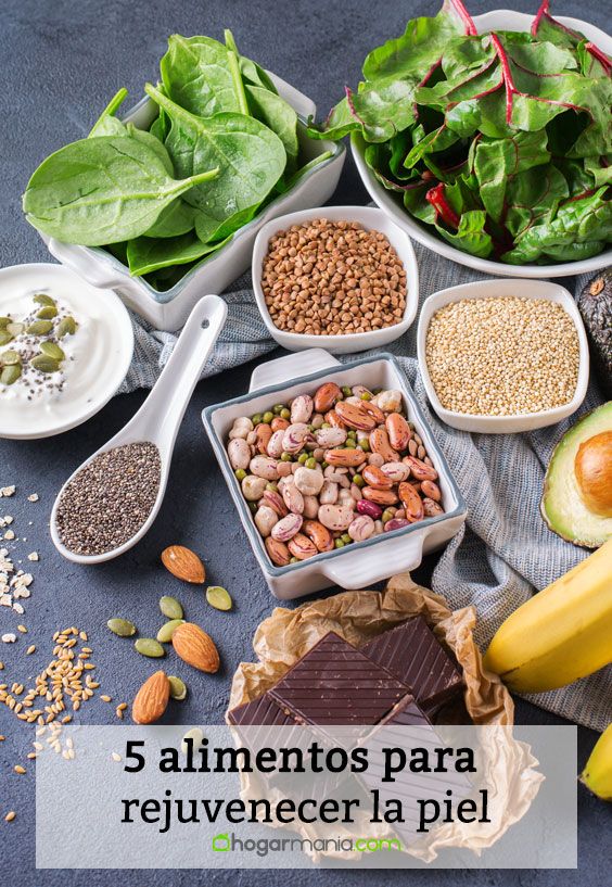 5 aliments pour rajeunir la peau.