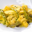 Recette de poulet au citron avec pêche et curcuma