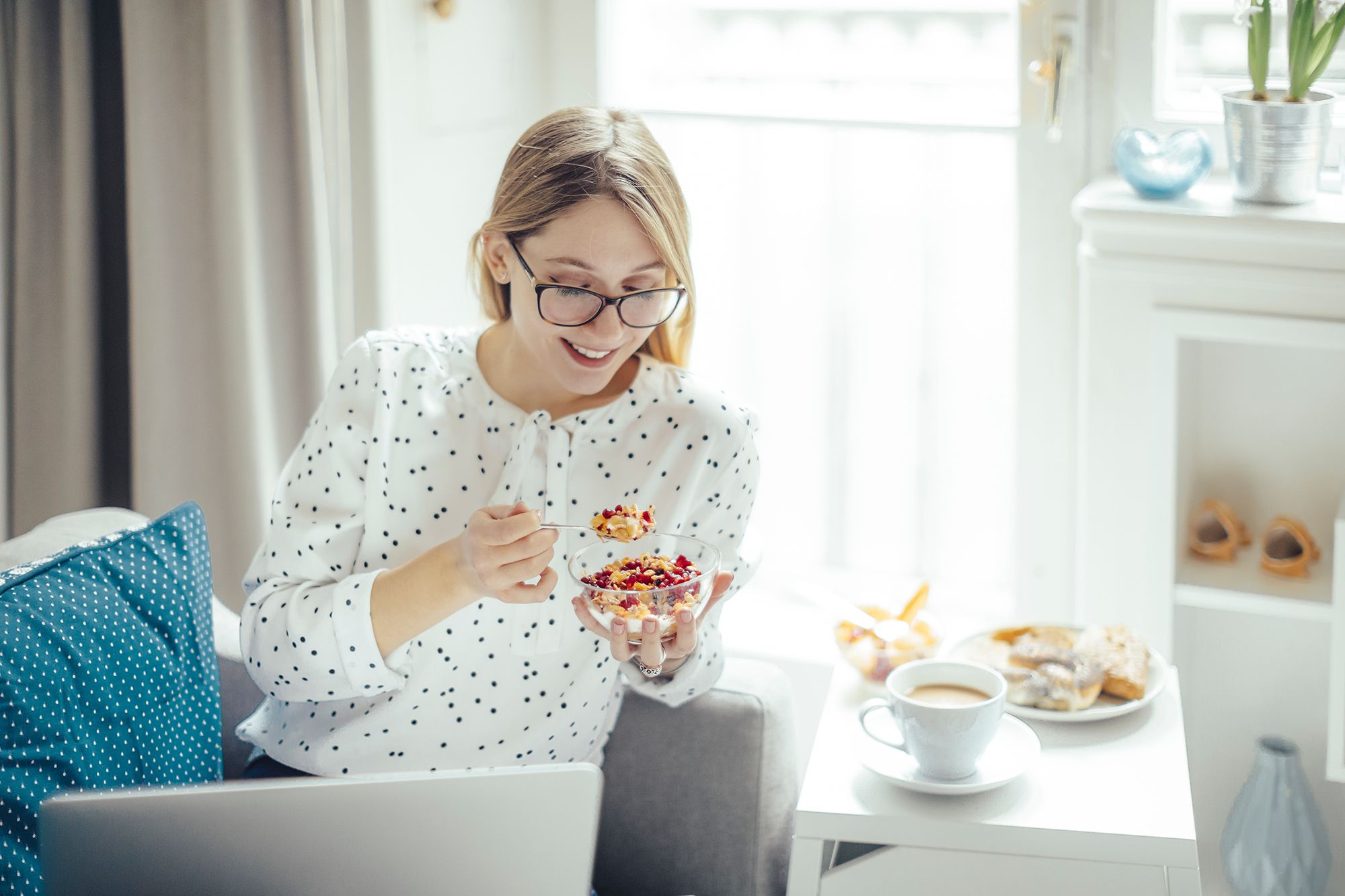 étudiants du petit déjeuner